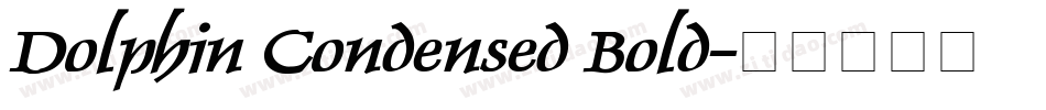 Dolphin Condensed Bold字体转换